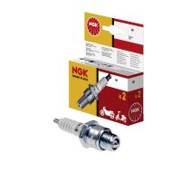 2 Spark Plugs with flat seal seat NGK suitable for...