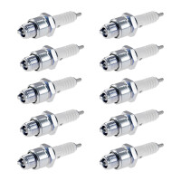 10 Spark Plugs with flat seal seat NGK IAM expertise for...
