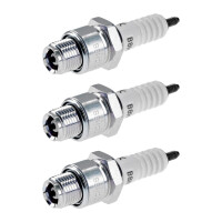 3 Spark Plugs with flat seal seat NGK IAM expertise for...