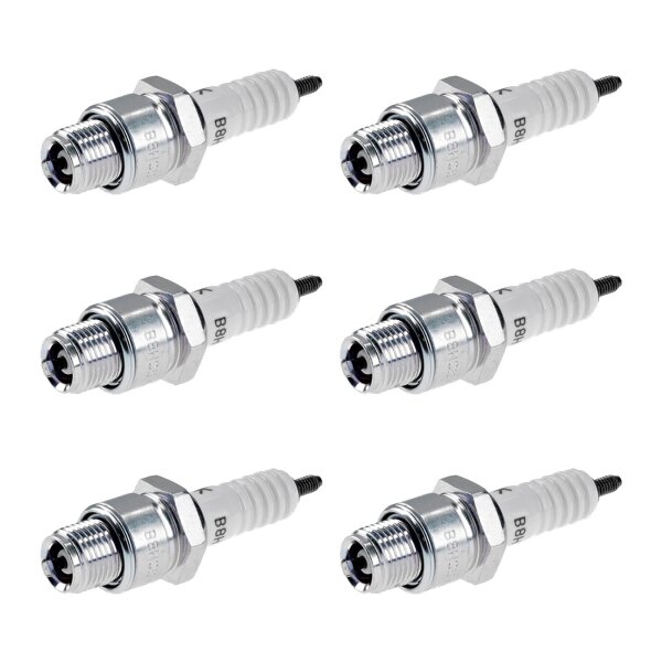 6 Spark Plugs with flat seal seat NGK IAM expertise for YAMAHA and others