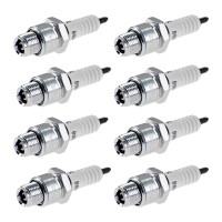8 Spark Plugs with flat seal seat NGK IAM expertise for...