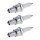 3 Spark Plugs with flat seal seat NGK suitable for JAGUAR XJ and others