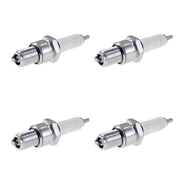 4 Spark Plugs with flat seal seat NGK suitable for JAGUAR XJ and others