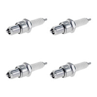 4 Spark Plugs with flat seal seat NGK suitable for JAGUAR...