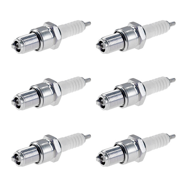 6 Spark Plugs with flat seal seat NGK suitable for JAGUAR XJ and others