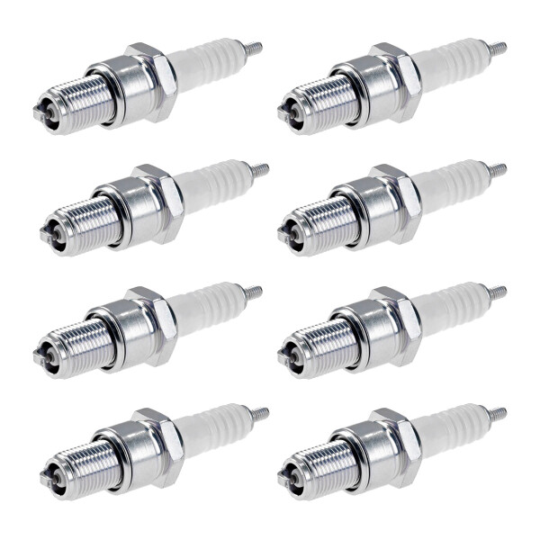 8 Spark Plugs with flat seal seat NGK suitable for JAGUAR XJ and others