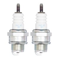 2 Spark Plugs with flat seal seat NGK IAM expertise for...