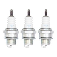 3 Spark Plugs with flat seal seat NGK IAM expertise for...