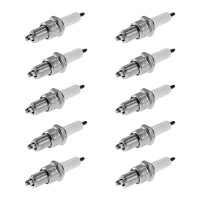 10 Spark Plugs with flat seal seat NGK IAM expertise for...