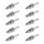 10 Spark Plugs with flat seal seat NGK IAM expertise for DAIHATSU and others