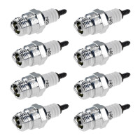 8 Spark Plugs with flat seal seat NGK IAM expertise for...