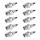 10 Spark Plugs with flat seal seat NGK IAM expertise for TOYOTA and others