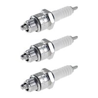3 Spark Plugs with flat seal seat NGK IAM expertise for...