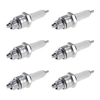 6 Spark Plugs with flat seal seat NGK IAM expertise for...
