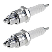 2 Spark Plugs with flat seal seat NGK aftermarket...