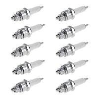 10 Spark Plugs with flat seal seat NGK IAM expertise for...