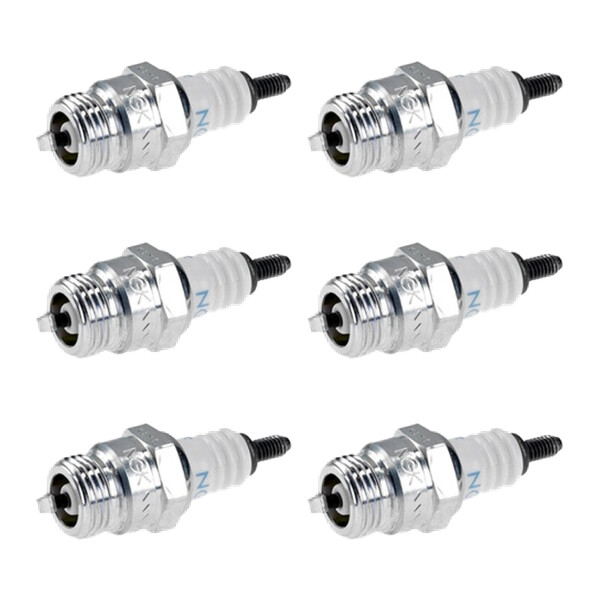 6 Spark Plugs with cone seal seat NGK aftermarket expertise for various vehicles