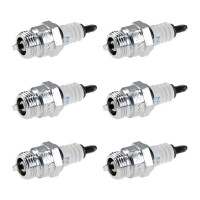 6 Spark Plugs with cone seal seat NGK aftermarket...