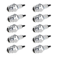 10 Spark Plugs with cone seal seat NGK IAM expertise for...