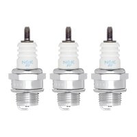 3 Spark Plugs with flat seal seat NGK IAM expertise for...