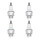 4 Spark Plugs with flat seal seat NGK IAM expertise for KAWASAKI and others