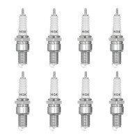 8 Spark Plugs with flat seal seat NGK suitable for BMW 3...