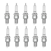 10 Spark Plugs with flat seal seat NGK suitable for BMW 3...