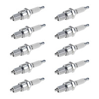 10 Spark Plugs with flat seal seat NGK IAM expertise for...