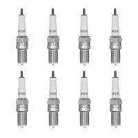 8 Spark Plugs with flat seal seat NGK suitable for BMW 3...
