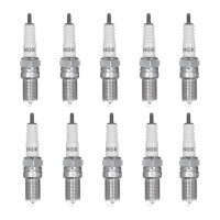 10 Spark Plugs with flat seal seat NGK suitable for BMW 3...