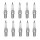 10 Spark Plugs with flat seal seat NGK suitable for BMW 3 Series and others