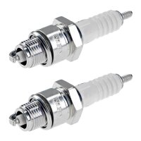 2 Spark Plugs with flat seal seat NGK IAM expertise for...