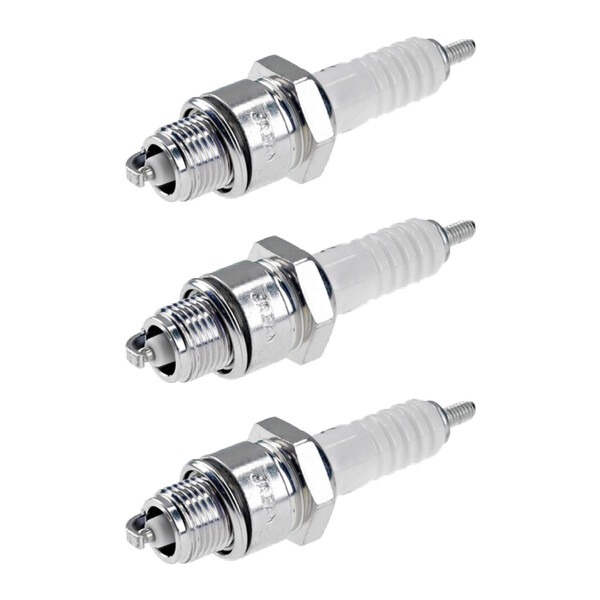 3 Spark Plugs with flat seal seat NGK IAM expertise for YAMAHA and others