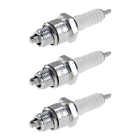 3 Spark Plugs with flat seal seat NGK IAM expertise for...