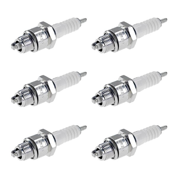 6 Spark Plugs with flat seal seat NGK IAM expertise for YAMAHA and others