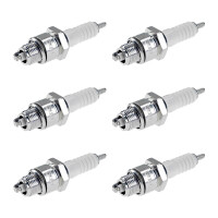 6 Spark Plugs with flat seal seat NGK IAM expertise for...