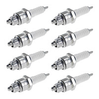 8 Spark Plugs with flat seal seat NGK IAM expertise for...