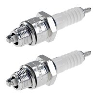 2 Spark Plugs with flat seal seat NGK aftermarket...