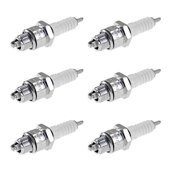 6 Spark Plugs with flat seal seat NGK aftermarket expertise for HONDA and others