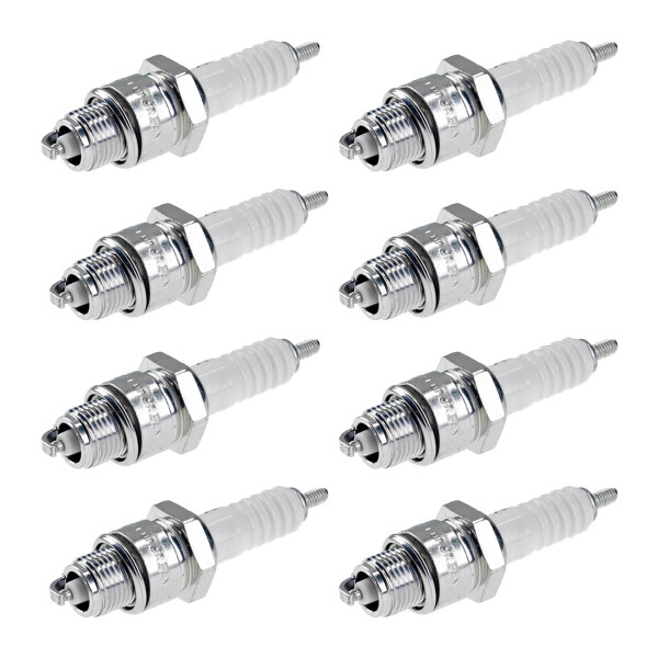 8 Spark Plugs with flat seal seat NGK aftermarket expertise for HONDA and others