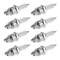 8 Spark Plugs with flat seal seat NGK aftermarket...