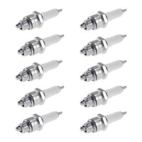 10 Spark Plugs with flat seal seat NGK IAM expertise for...