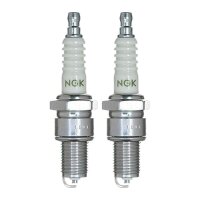 2 Spark Plugs with flat seal seat NGK aftermarket...