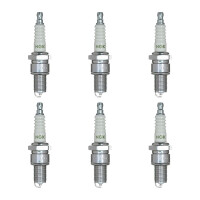 6 Zündkerzen mit Flachdichtsitz NGK...
