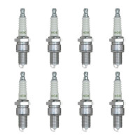 8 Spark Plugs with flat seal seat NGK aftermarket...