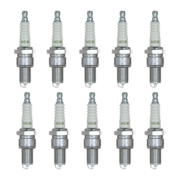 10 Spark Plugs with flat seal seat NGK aftermarket expertise for TOYOTA LAND
