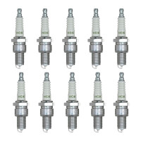 10 Spark Plugs with flat seal seat NGK aftermarket...