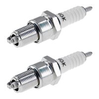 2 Spark Plugs with flat seal seat NGK IAM expertise for...