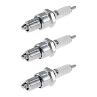 3 Spark Plugs with flat seal seat NGK IAM expertise for...