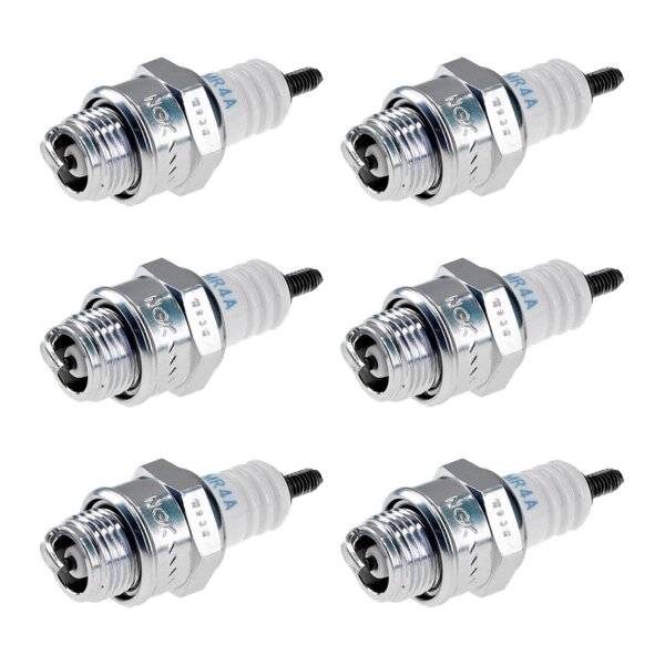6 Spark Plugs with flat seal seat NGK aftermarket expertise for HONDA and others